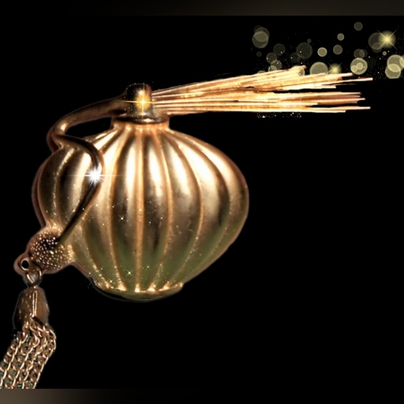 80's Atomizer Brushed Gold Brooch Maggie Lawrence - Picture 13 of 13